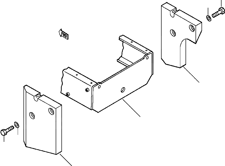 Схема запчастей Komatsu WA120-1LC - ДОПОЛН. ПРОТИВОВЕС РАМА