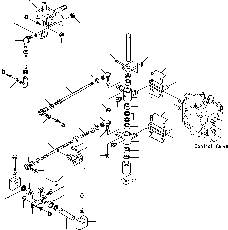 Схема запчастей Komatsu WA120-1LC - МЕХ-М УПРАВЛ-Я РАБОЧ. ОБОРУД-EM УПРАВЛ-Е РАБОЧИМ ОБОРУДОВАНИЕМ