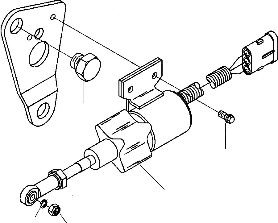 Схема запчастей Komatsu WA120-3L - ТОПЛИВН. ОТСЕКАЮЩ. КЛАПАН ДВИГАТЕЛЬ