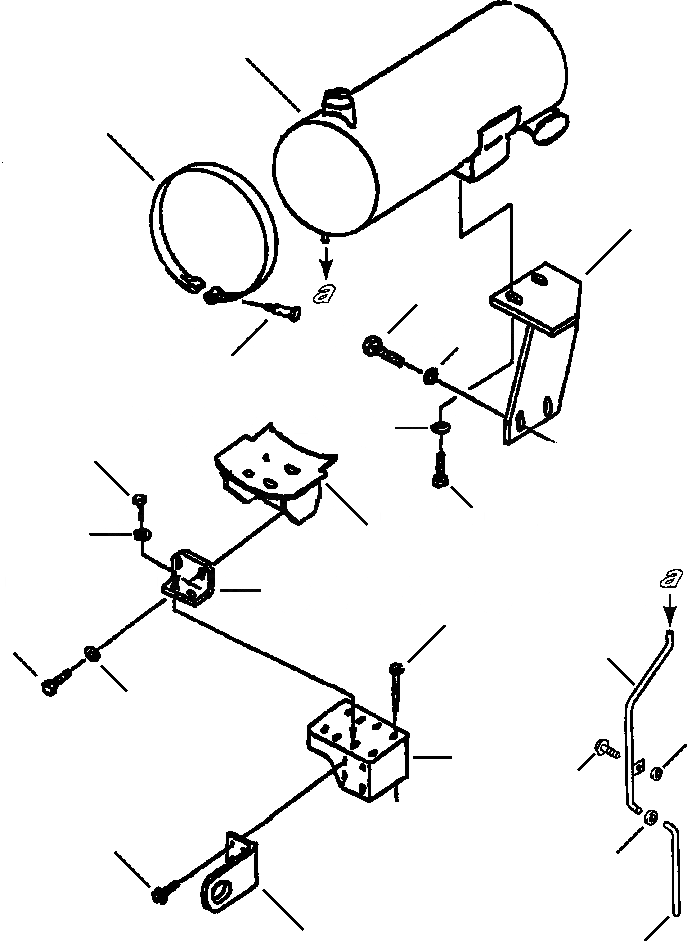Схема запчастей Komatsu WA120-3L - FIG NO. B-A ГЛУШИТЕЛЬ И КРЕПЛЕНИЕ КОМПОНЕНТЫ ДВИГАТЕЛЯ
