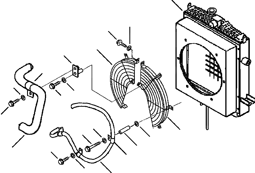 Схема запчастей Komatsu WA120-3L - FIG NO. C-A ЗАЩИТА ВЕНТИЛЯТОРА СИСТЕМА ОХЛАЖДЕНИЯ
