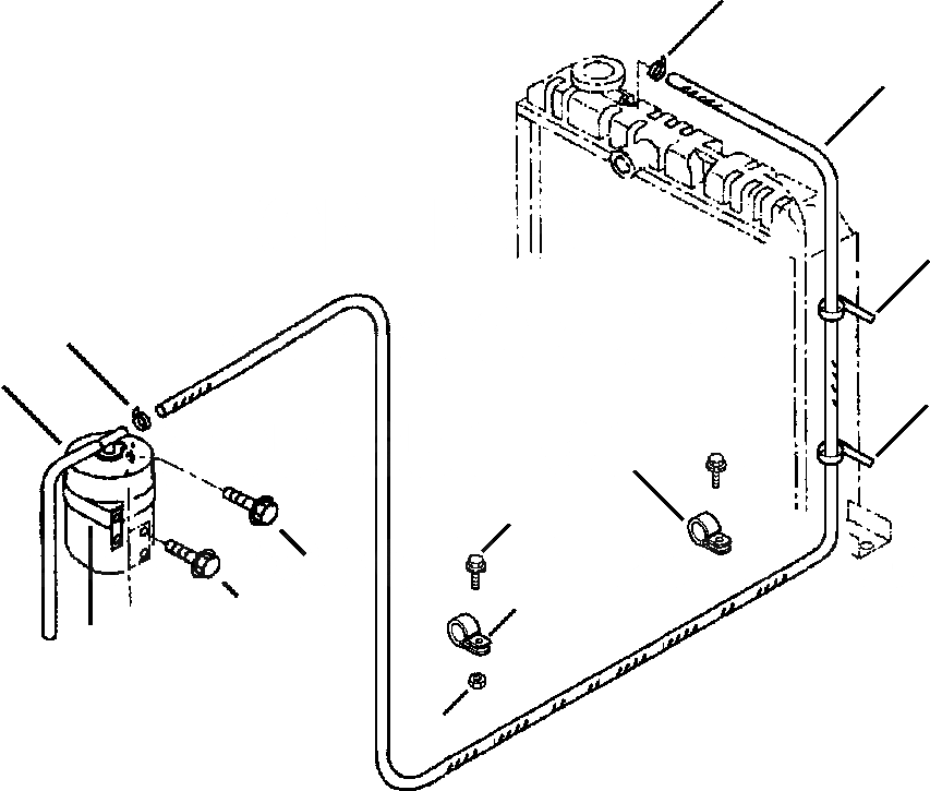 Схема запчастей Komatsu WA120-3L - FIG NO. M-A РЕЗЕРВН. БАК ЧАСТИ КОРПУСА