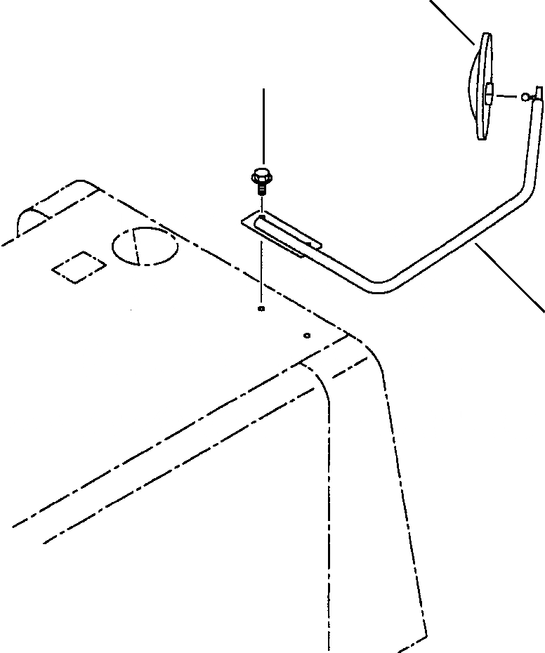 Схема запчастей Komatsu WA120-3L - FIG NO. M-A НИЖН. ЗЕРКАЛО ЧАСТИ КОРПУСА