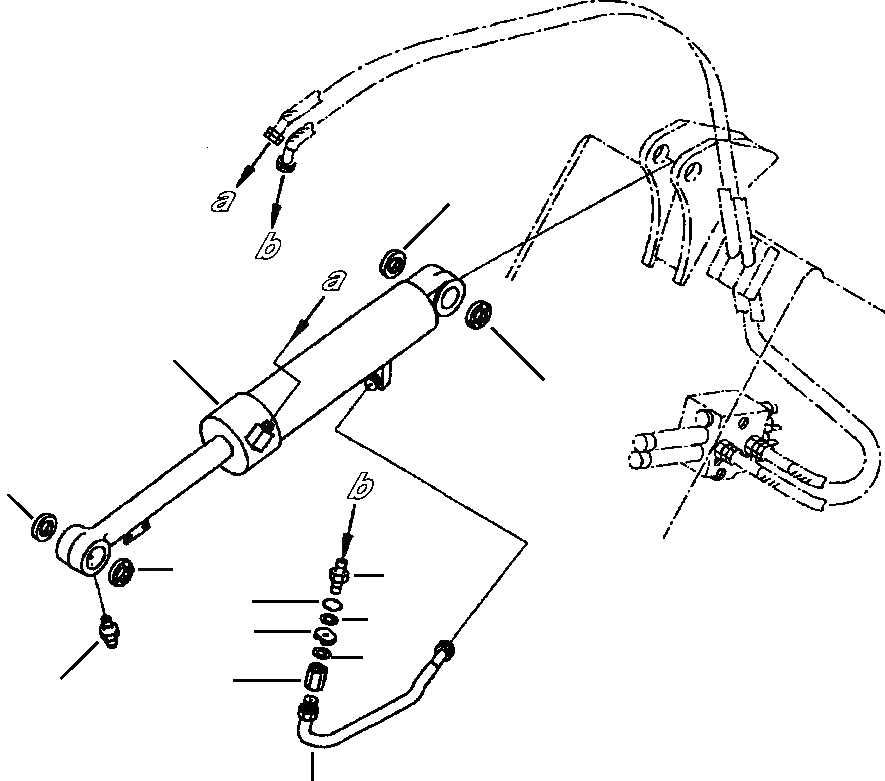 Схема запчастей Komatsu WA120-3L - FIG NO. T-A ЦИЛИНДР КОВША ТРУБЫ СТАНДАРТН. СТРЕЛА РАБОЧЕЕ ОБОРУДОВАНИЕ
