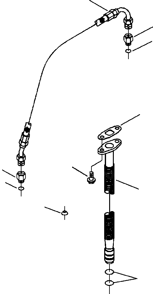 Схема запчастей Komatsu WA120-3MC - FIG. A-AA ТУРБОНАГНЕТАТЕЛЬ ТРУБЫ ДВИГАТЕЛЬ