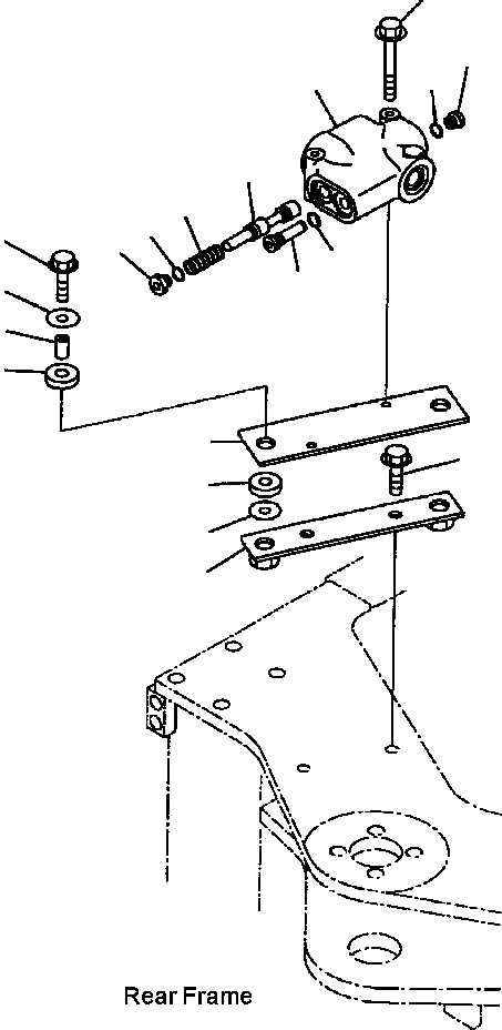 Схема запчастей Komatsu WA120-3MC - FIG. H-A РУЛЕВ. УПРАВЛЕНИЕ ПРИОРИТЕТН. КЛАПАН ГИДРАВЛИКА