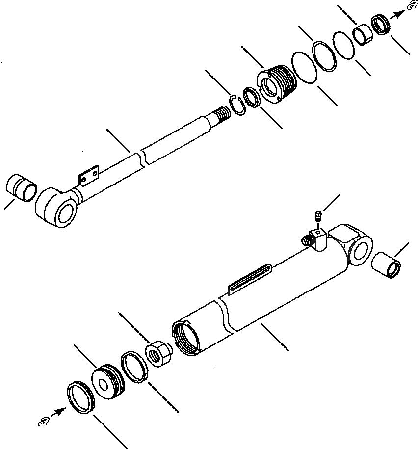 Схема запчастей Komatsu WA120-3MC - FIG. H-A ЦИЛИНДР КОВША - СТАНДАРТН. СТРЕЛА ГИДРАВЛИКА
