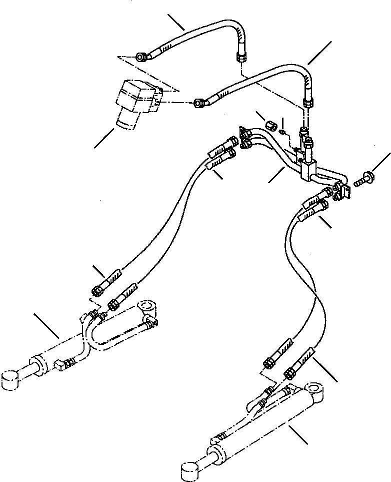 Схема запчастей Komatsu WA120-3MC - FIG. H-A РУЛЕВ. УПРАВЛЕНИЕ ЛИНИЯ - ТРУБЫ ГИДРАВЛИКА
