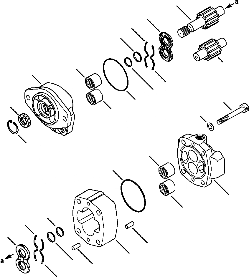 Схема запчастей Komatsu WA120-3MC - FIG. H-A GROUND ПРИВОДN РУЛЕВ. УПРАВЛЕНИЕ - ГИДР. НАСОС. ГИДРАВЛИКА