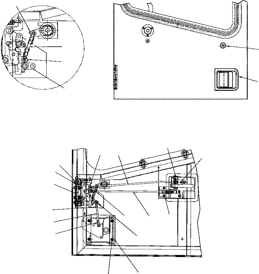 Схема запчастей Komatsu WA120-3MC - FIG. K-A КАБИНА - ПРАВ. ЗАМОК ДВЕРИ КАБИНА ОПЕРАТОРА И СИСТЕМА УПРАВЛЕНИЯ