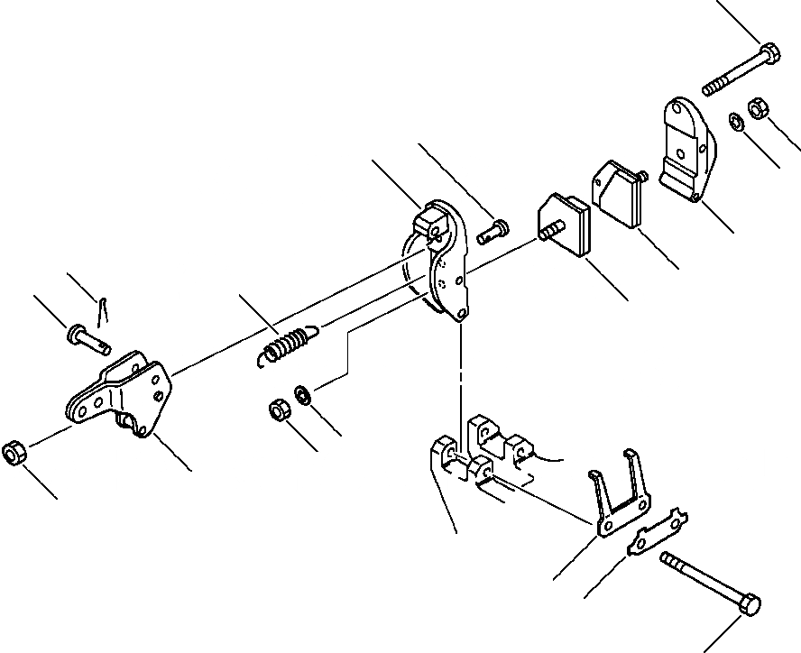 Схема запчастей Komatsu WA180-1LC - СТОЯНОЧНЫЙ ТОРМОЗ ВЕДУЩ. ВАЛ