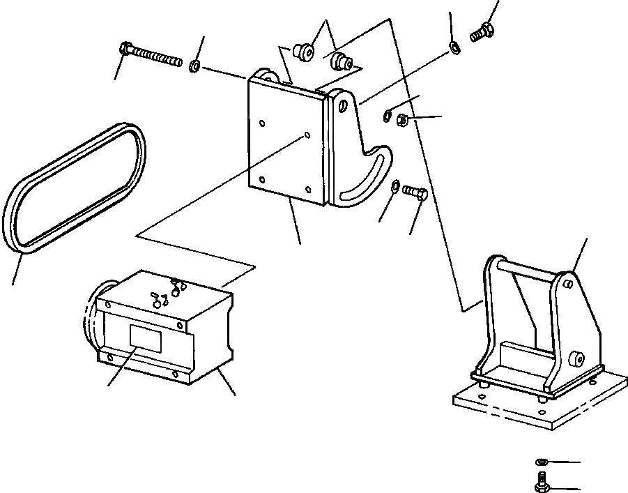 Схема запчастей Komatsu WA180-1LC - КОНДИЦ. ВОЗДУХА - заводской номер A7 THRU A7 КОМПРЕССОР И КРЕПЛЕНИЕ - KOMATSU РАМА