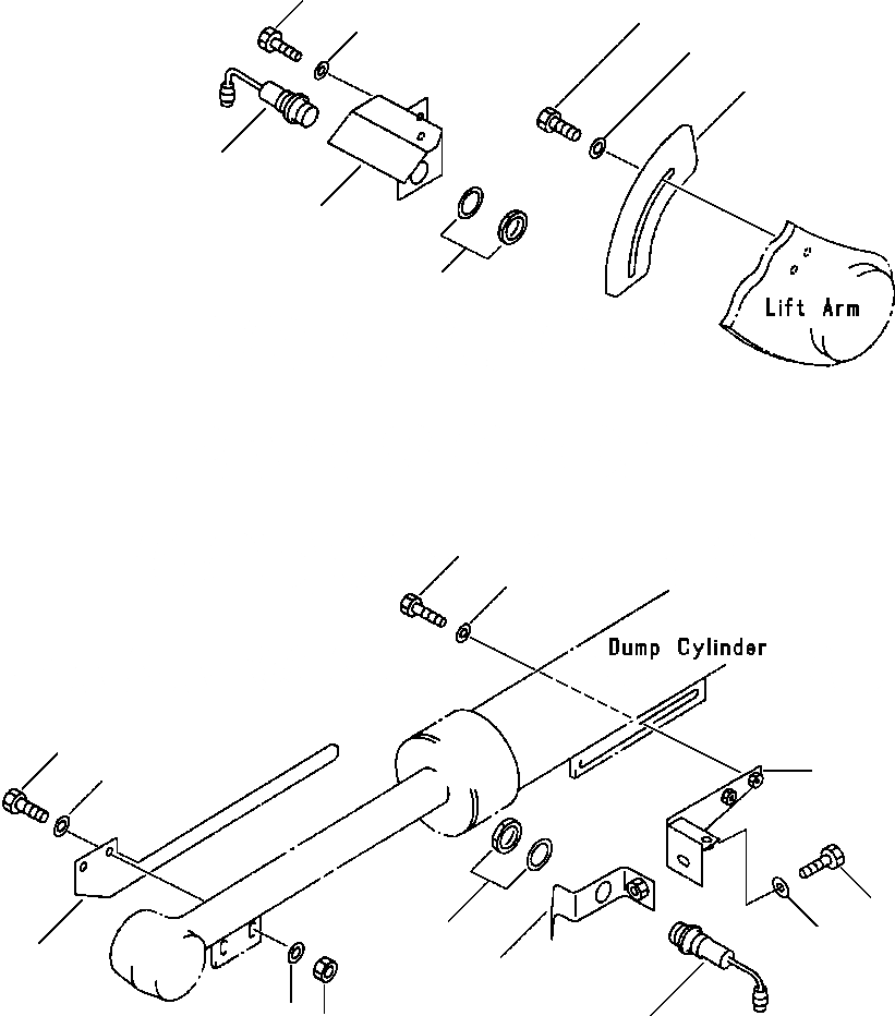 Схема запчастей Komatsu WA180-1LC - КОНЦЕВ. ВЫКЛЮЧ-ЛЬ ПОДЪЕМА СТРЕЛЫ И КОВШ ПОЗИЦИОНЕР УПРАВЛ-Е РАБОЧИМ ОБОРУДОВАНИЕМ