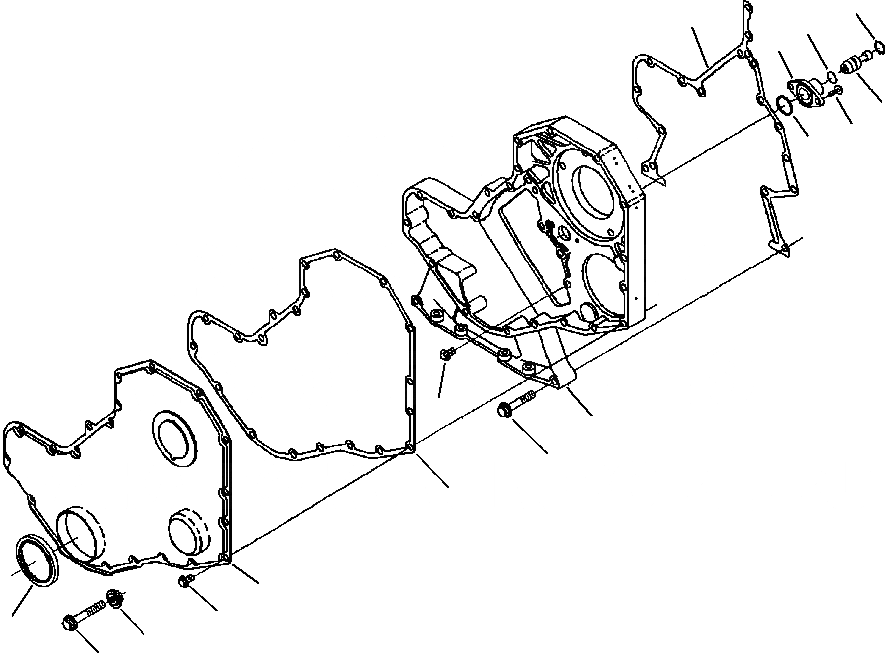 Схема запчастей Komatsu WA180-3L - FIG. A-A ПЕРЕДН. ПРИВОД COVER ДВИГАТЕЛЬ