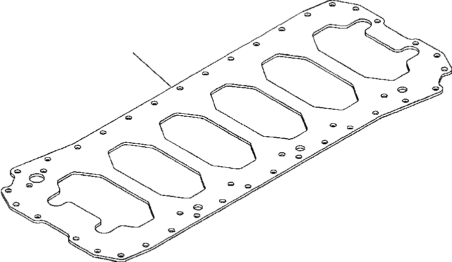 Схема запчастей Komatsu WA180-3L - FIG. A-A NOISE ABATEMENT ПАНЕЛЬ - МАСЛЯНЫЙ ПОДДОН - БЛОК ЦИЛИНДРОВ STIFFENER ДВИГАТЕЛЬ