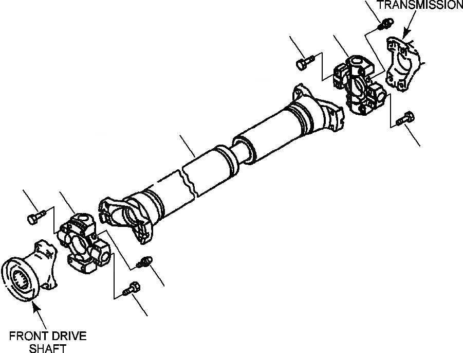 Схема запчастей Komatsu WA180-3L - FIG. F-A ВЕДУЩ. ВАЛ - ЦЕНТР. СИЛОВАЯ ПЕРЕДАЧА И КОНЕЧНАЯ ПЕРЕДАЧА