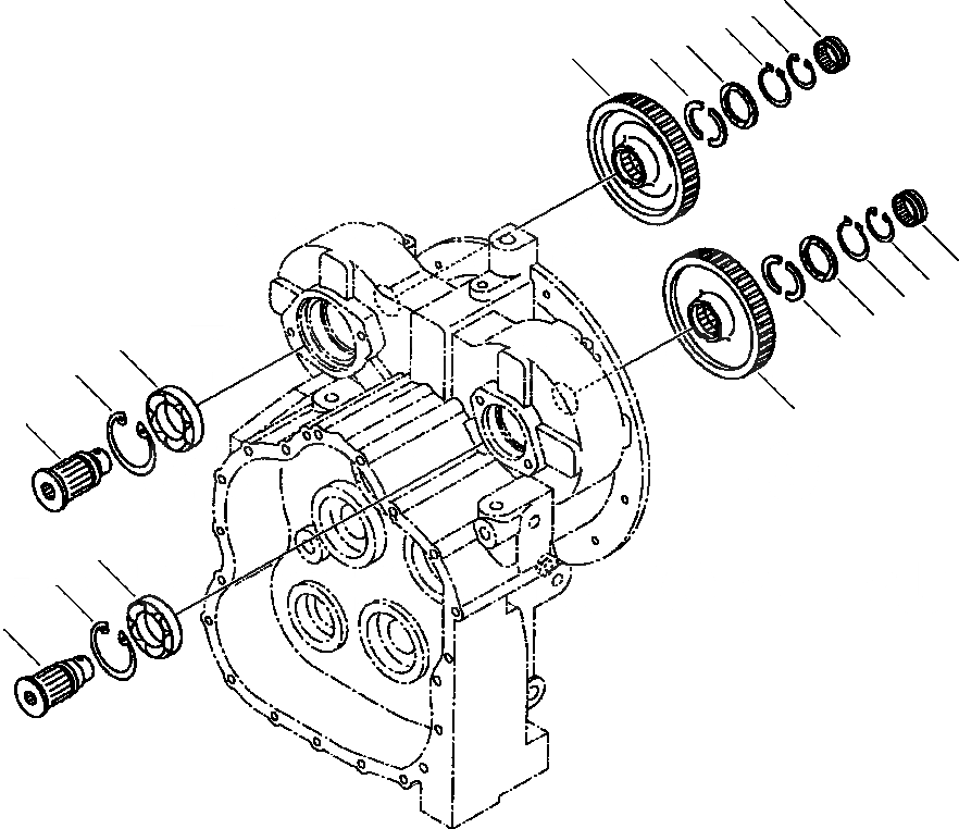 Схема запчастей Komatsu WA180-3L - FIG. F-8A ТРАНСМИССИЯ - POWER TAKE-OFF СИЛОВАЯ ПЕРЕДАЧА И КОНЕЧНАЯ ПЕРЕДАЧА