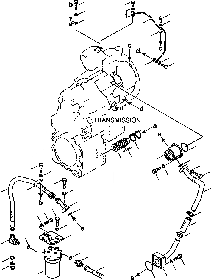 Схема запчастей Komatsu WA180-3L - FIG. F-A ТРАНСМИССИЯ - ТРУБЫ - CURRENT ВЕРСИЯ СИЛОВАЯ ПЕРЕДАЧА И КОНЕЧНАЯ ПЕРЕДАЧА