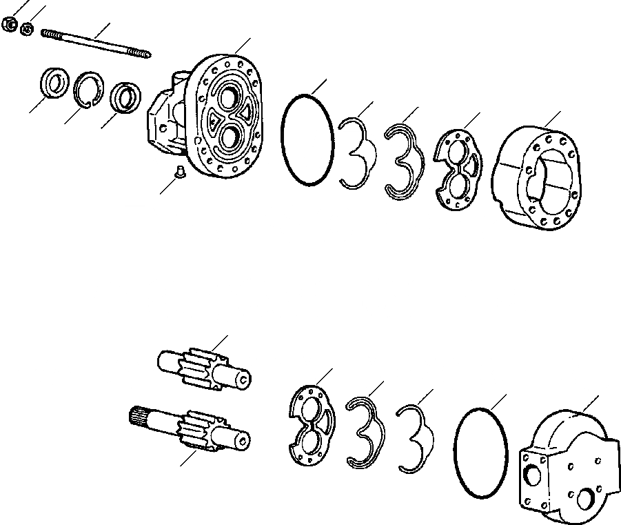 Схема запчастей Komatsu WA180-3L - FIG. H-A ГИДР. НАСОС. - ASSEMBLY - ПЕРЕДН. SECTION ГИДРАВЛИКА