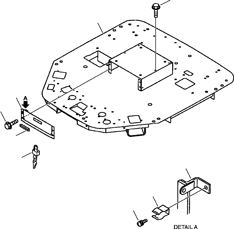 Схема запчастей Komatsu WA180-3L - FIG. K-A ПОЛ - РАМА - MACHINES С СИСТЕМОЙ ROPS, FRP НАВЕС, ИЛИ КАБИНА КАБИНА ОПЕРАТОРА И СИСТЕМА УПРАВЛЕНИЯ