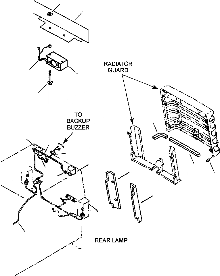 Схема запчастей Komatsu WA180-3L - FIG. M-A ЗАЩИТА РАДИАТОРА - ЭЛЕКТРИКА И ЩИТКИ ЧАСТИ КОРПУСА