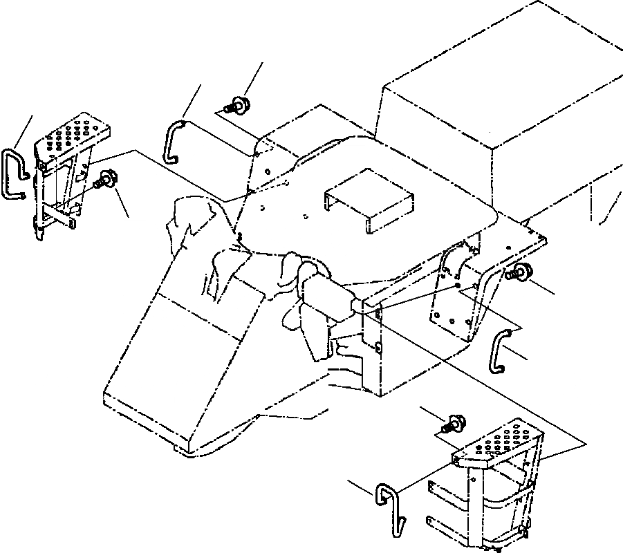 Схема запчастей Komatsu WA180-3L - FIG. M-A ПОРУЧНИ- MACHINES С КАБИНА ЧАСТИ КОРПУСА