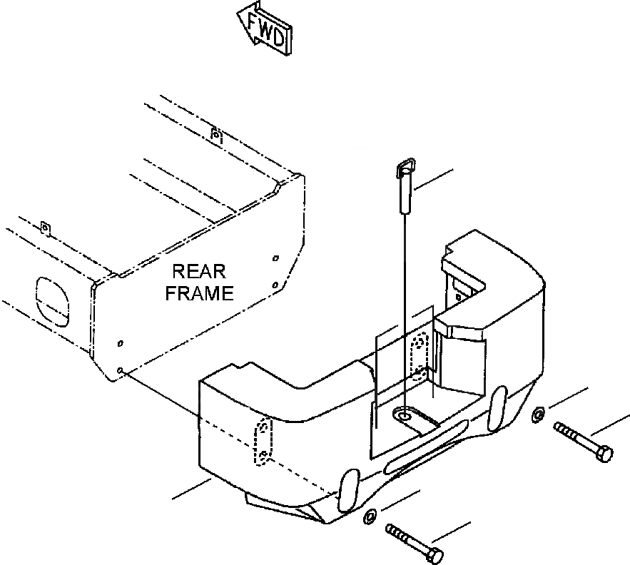 Схема запчастей Komatsu WA180-3L - FIG. M-A ПРОТИВОВЕС - СТАНДАРТН. ЧАСТИ КОРПУСА