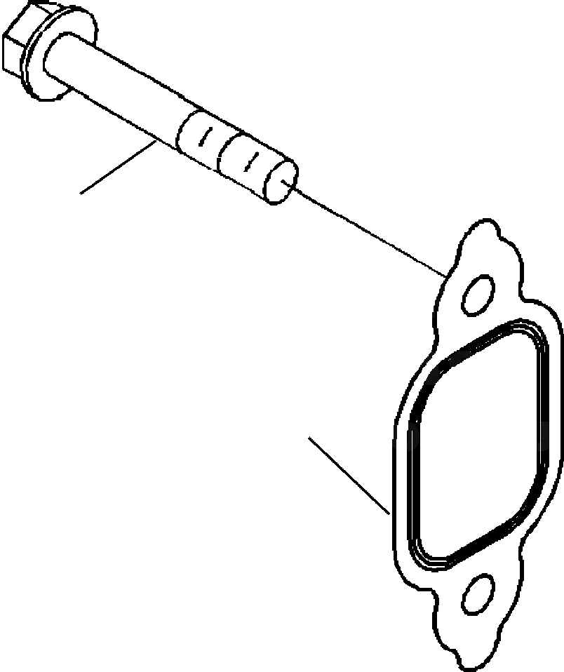 Схема запчастей Komatsu WA180-3MC - FIG. A8-AA ВЫПУСКНОЙ КОЛЛЕКТОР КРЕПЛЕНИЕ ДВИГАТЕЛЬ