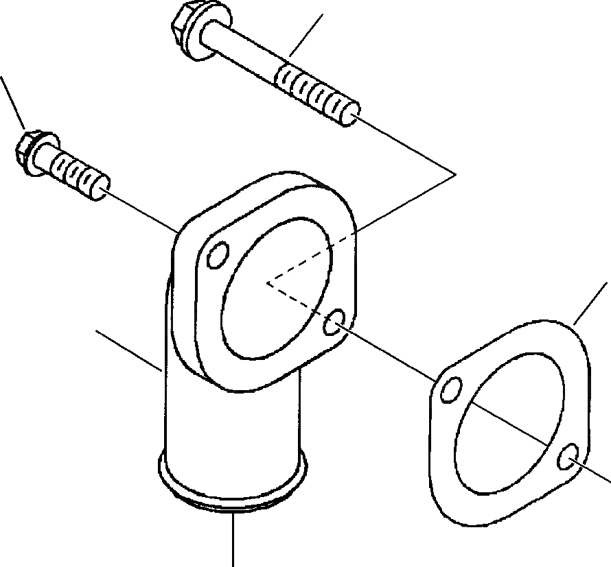 Схема запчастей Komatsu WA180-3MC - FIG. A8-AA ВОДН. ВЫПУСКН. СОЕДИН-Е ДВИГАТЕЛЬ