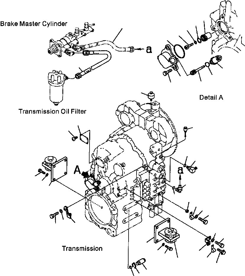 Схема запчастей Komatsu WA180-3MC - FIG. F-A ТРАНСМИССИЯ - АКСЕССУАРЫ - GROUND ПРИВОДN РУЛЕВ. УПРАВЛЕНИЕ СИЛОВАЯ ПЕРЕДАЧА И КОНЕЧНАЯ ПЕРЕДАЧА