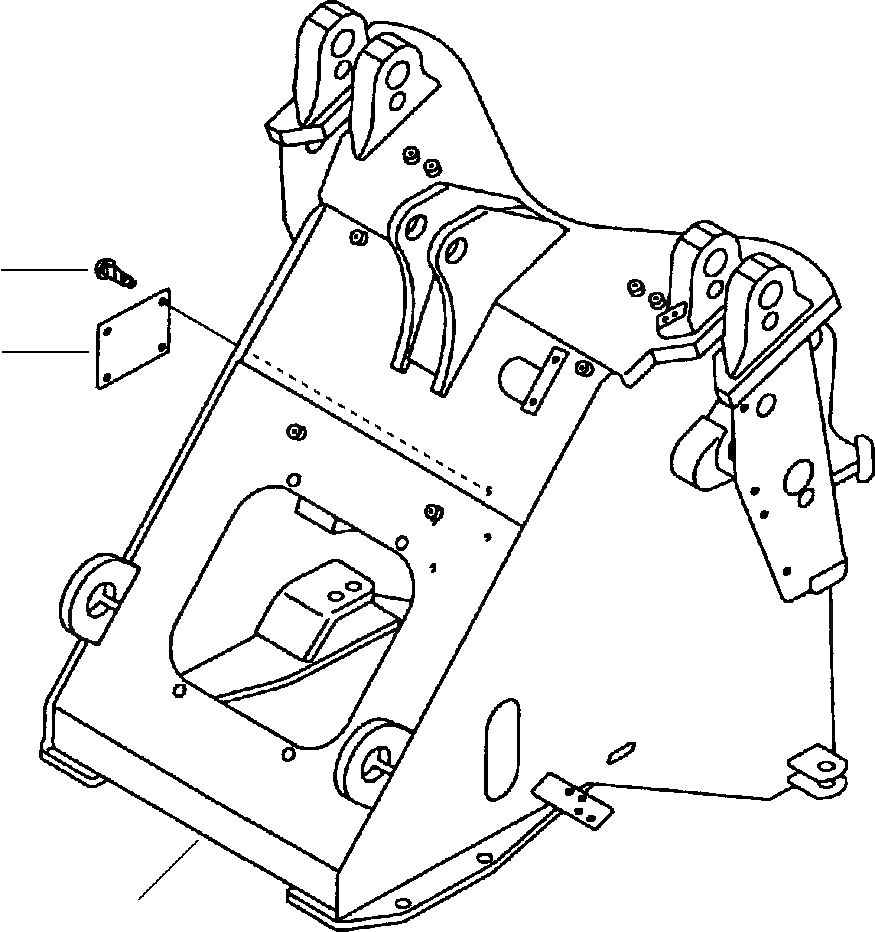 Схема запчастей Komatsu WA180-3MC - FIG. J-A ПЕРЕДН. РАМА ASSEMBLY - MACHINES С TWO-СЕКЦ. И THREE-СЕКЦ. КЛАПАН ОСНОВНАЯ РАМА И ЕЕ ЧАСТИ