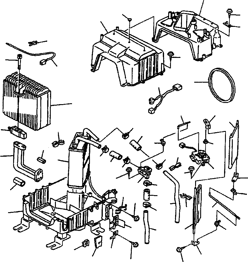 Схема запчастей Komatsu WA180-3MC - FIG. K7-A БЛОК КОНДИЦ. ВОЗДУХА КАБИНА ОПЕРАТОРА И СИСТЕМА УПРАВЛЕНИЯ