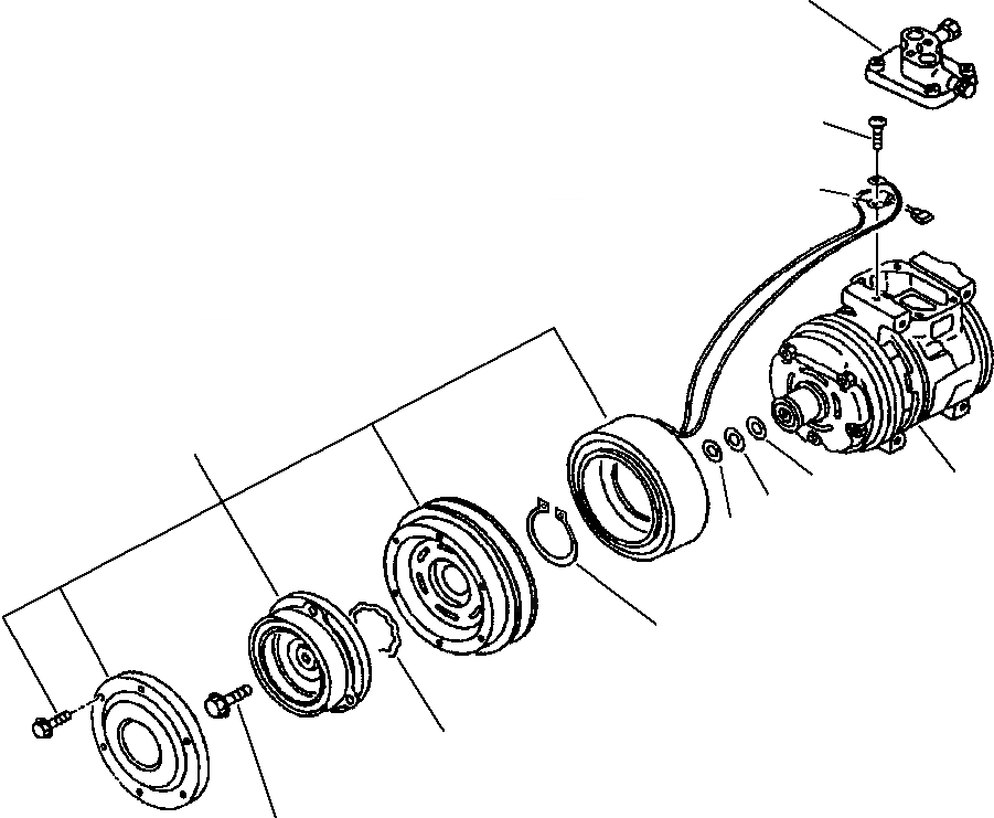 Схема запчастей Komatsu WA180-3MC - FIG. K7-A КОНДИЦ. ВОЗДУХА - КОМПРЕССОР БЛОК КАБИНА ОПЕРАТОРА И СИСТЕМА УПРАВЛЕНИЯ