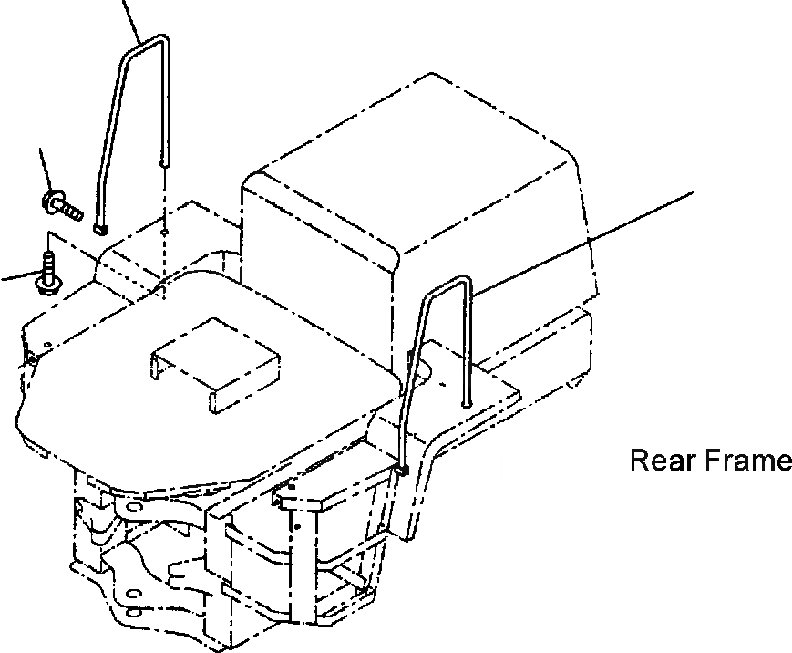 Схема запчастей Komatsu WA180-3MC - FIG. M-A ПОРУЧНИ- MACHINES С СИСТЕМОЙ ROPS ИЛИ FRP НАВЕС ЧАСТИ КОРПУСА