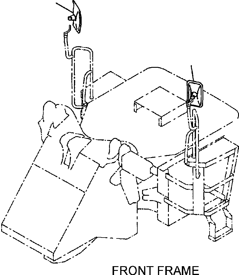 Схема запчастей Komatsu WA180-3MC - FIG. M-A ЗЕРКАЛА- MACHINES С СИСТЕМОЙ ROPS ИЛИ FRP НАВЕС ЧАСТИ КОРПУСА
