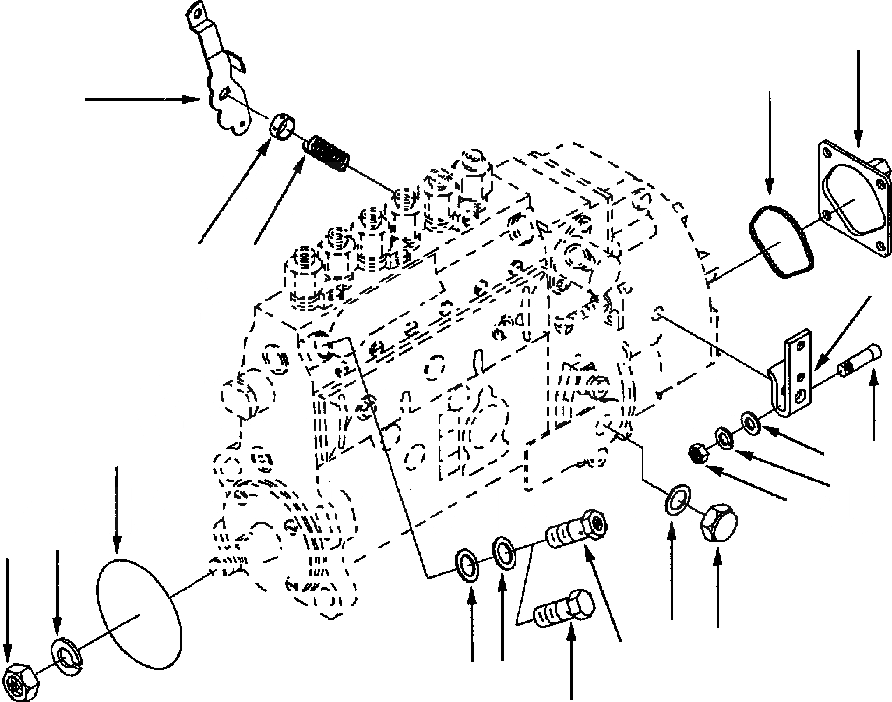 Схема запчастей Komatsu WA180PT-3L - ТОПЛИВН. НАСОС ЗАПЧАСТИ ДЛЯ ОБСЛУЖ-Я ДВИГАТЕЛЬ