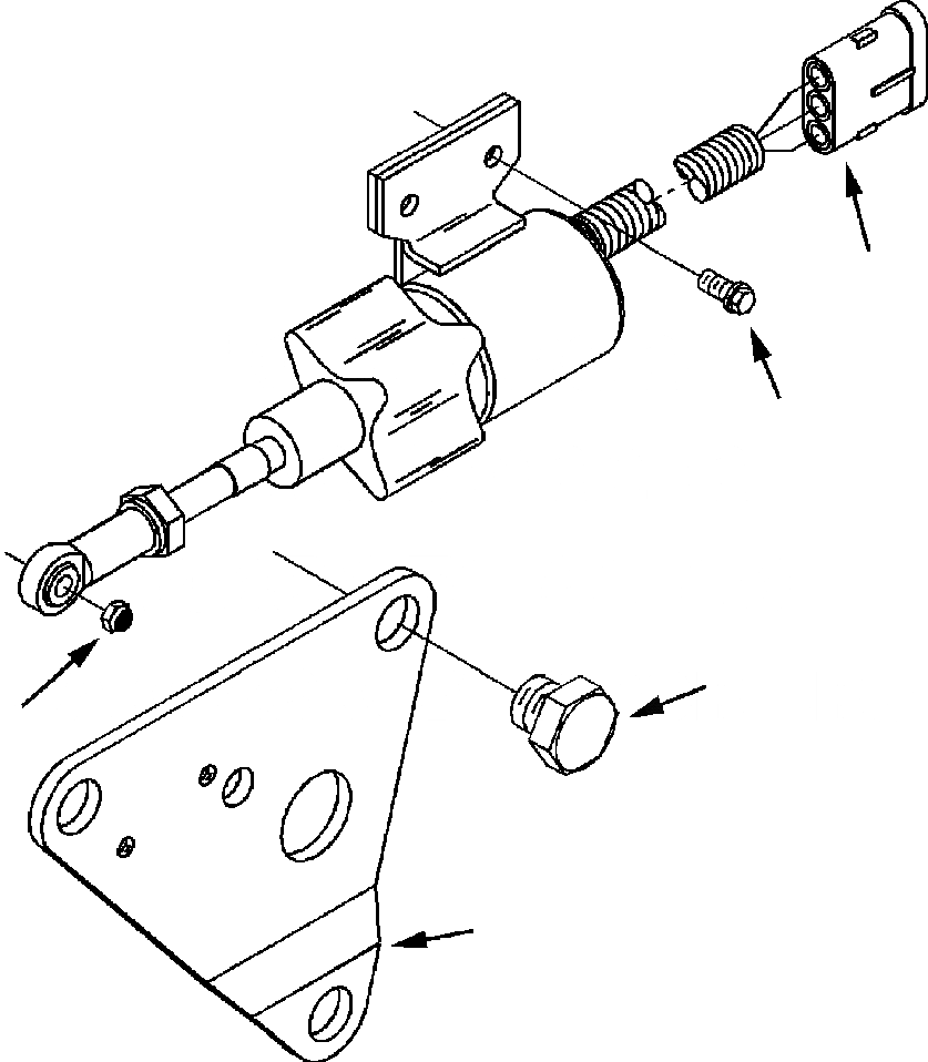 Схема запчастей Komatsu WA180PT-3L - BOSCH ТОПЛИВН. ОТСЕКАЮЩ. КЛАПАН ДВИГАТЕЛЬ