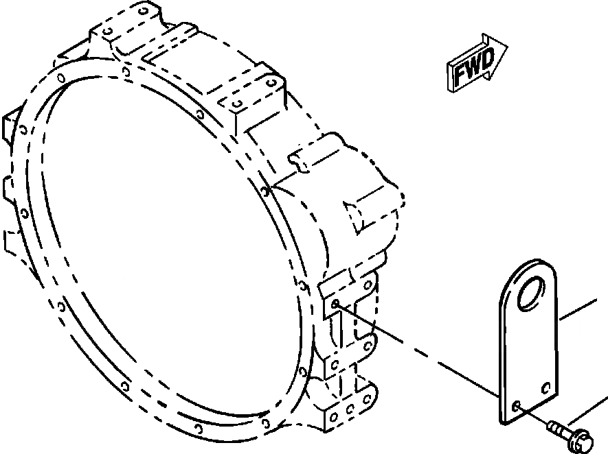 Схема запчастей Komatsu WA180PT-3L - FIG NO. B-9A ЗАДН. ПОДВЕСН. КРОНШТЕЙН КОМПОНЕНТЫ ДВИГАТЕЛЯ