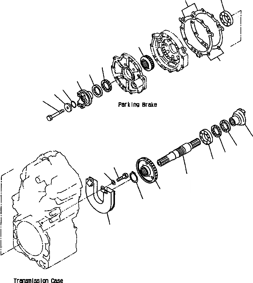 Схема запчастей Komatsu WA180PT-3L - FIG NO. F-A ТРАНСМИССИЯ (ВЫХОДНОЙ ВАЛ) СИЛОВАЯ ПЕРЕДАЧА И КОНЕЧНАЯ ПЕРЕДАЧА