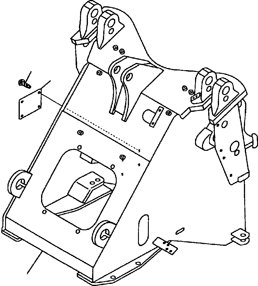 Схема запчастей Komatsu WA180PT-3L - FIG NO. J-A ПЕРЕДН. РАМА (/) (РАМА) (С И 3-Х СЕКЦИОНН. И ТРУБЫ) ПЕРЕДН. РАМА