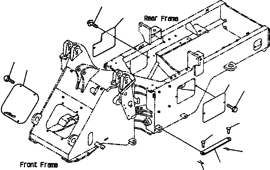 Схема запчастей Komatsu WA180PT-3L - FIG NO. J9-A БЛОКИР. ШАНГА И КРЫШКА(GROUND ПРИВОДN РУЛЕВ. УПРАВЛЕНИЕ) ПЕРЕДН. РАМА