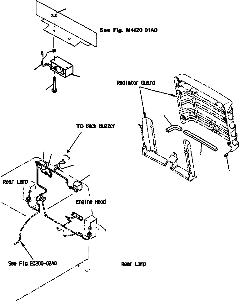 Схема запчастей Komatsu WA180PT-3L - FIG NO. M-A ЗАЩИТА РАДИАТОРА (ЭЛЕКТРИКА И ЩИТКИ) ЧАСТИ КОРПУСА