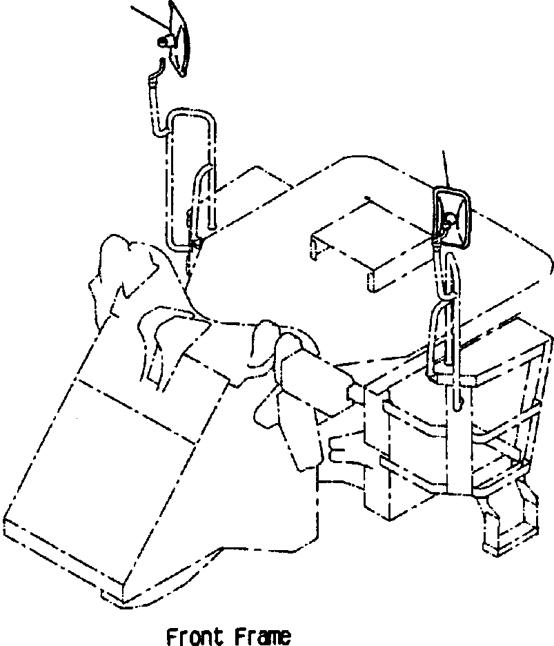 Схема запчастей Komatsu WA180PT-3L - FIG NO. M-A ЗЕРКАЛА(С НАВЕСОМ) ЧАСТИ КОРПУСА