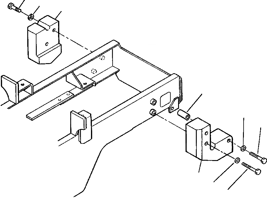 Схема запчастей Komatsu WA180PT-3L - FIG NO. M-A  ПРОТИВОВЕС (PARALLEL ИНСТРУМЕНТ НЕСУЩИЙ ЭЛЕМЕНТ) ЧАСТИ КОРПУСА