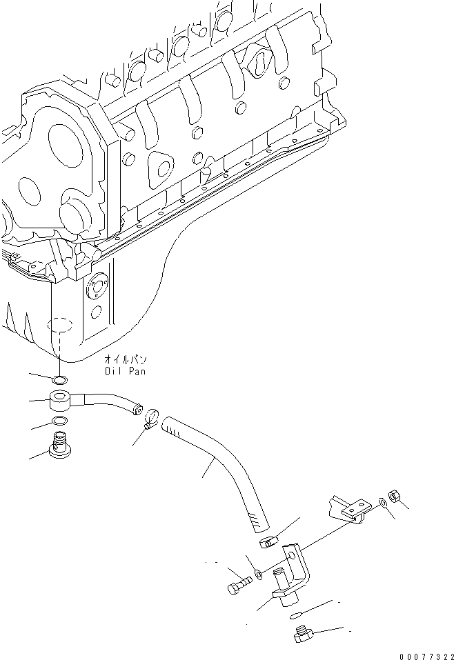 Схема запчастей Komatsu WA180PT-3MC - ДРЕНАЖ КОМПОНЕНТЫ ДВИГАТЕЛЯ