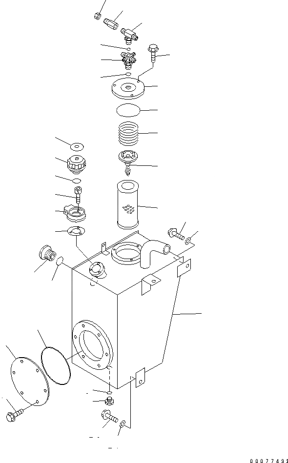 Схема запчастей Komatsu WA180PT-3MC - ГИДР. БАК. ГИДРАВЛИКА