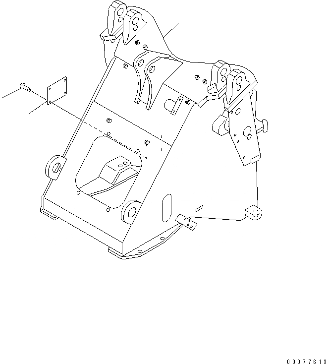 Схема запчастей Komatsu WA180PT-3MC - ПЕРЕДН. РАМА (С 2-Х СЕКЦИОНН. И 3-Х СЕКЦИОНН. ТРУБЫ) (/) ОСНОВНАЯ РАМА И ЕЕ ЧАСТИ