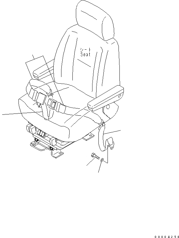 Схема запчастей Komatsu WA180PT-3MC - RETRACTABLE РЕМЕНЬ БЕЗОПАСНОСТИ КАБИНА ОПЕРАТОРА И СИСТЕМА УПРАВЛЕНИЯ