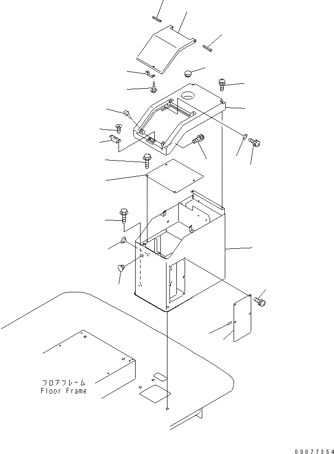 Схема запчастей Komatsu WA180PT-3MC - КОНСОЛЬН. БЛОК (ЛЕВ.) КАБИНА ОПЕРАТОРА И СИСТЕМА УПРАВЛЕНИЯ