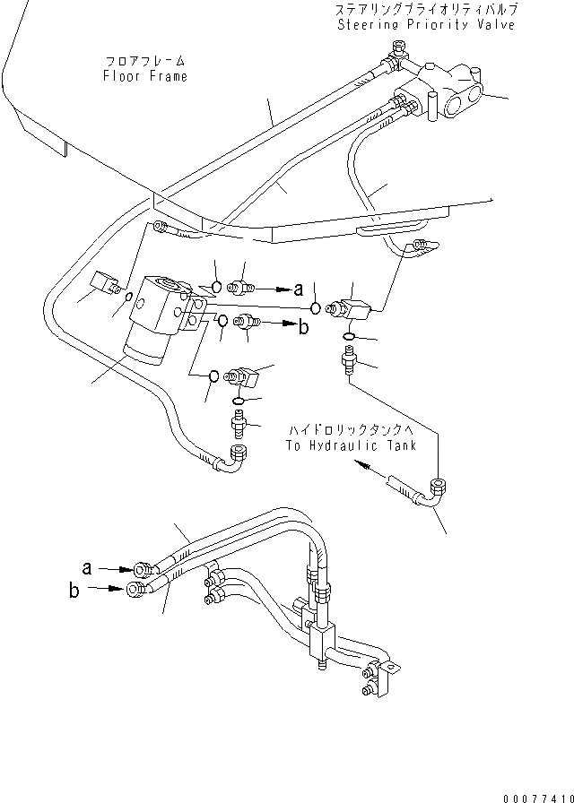 Схема запчастей Komatsu WA180PT-3MC - КЛАПАН РУЛЕВОГО УПРАВЛЕНИЯ (СОЕД-Е) КАБИНА ОПЕРАТОРА И СИСТЕМА УПРАВЛЕНИЯ